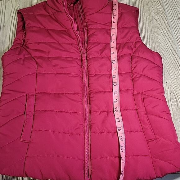 Aeropostale Pink Puffer Full Zip Vest Womens Size Small - Picture 7 of 8